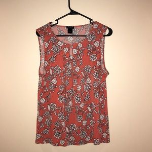 Flowery Ann Taylor dress shirt